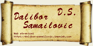 Dalibor Samailović vizit kartica